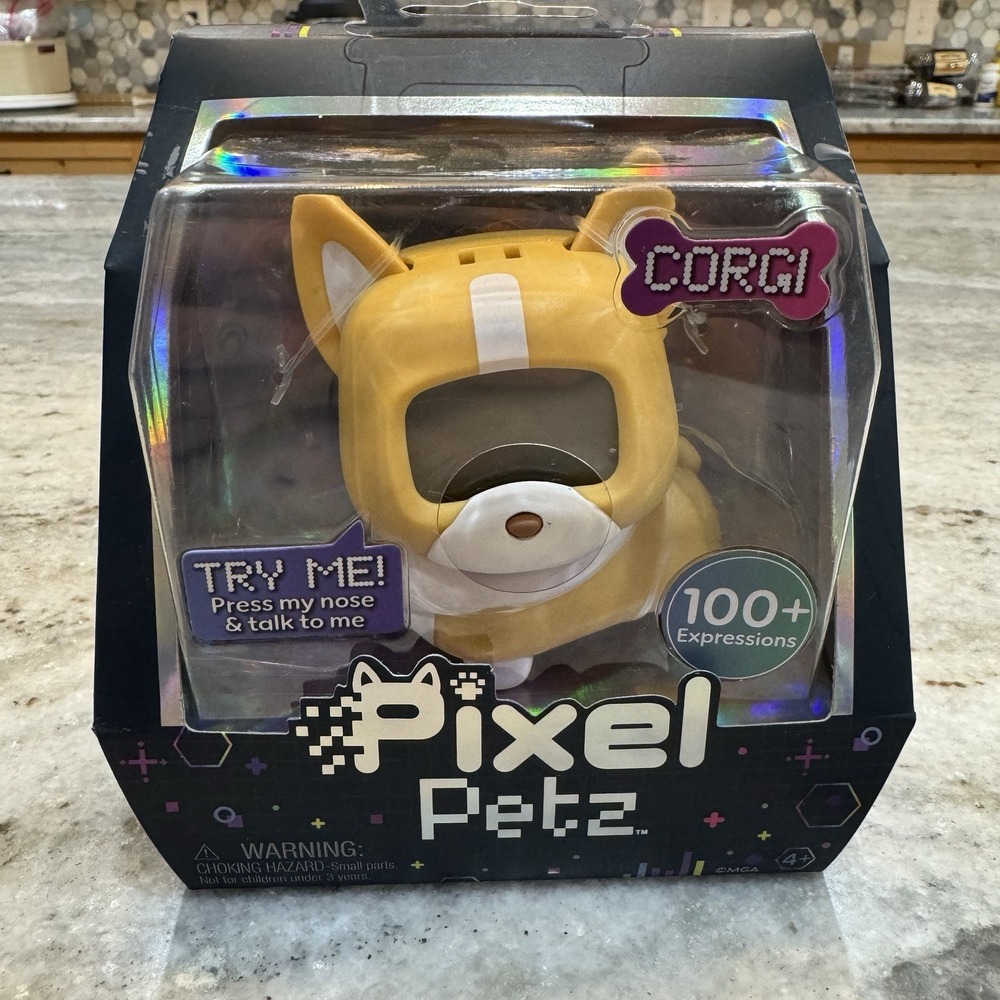NEW Pixel Petz Corgi Interactive Digital Pet Dog MGA Light Up Sound